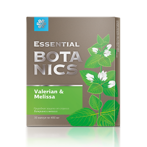 Essential Botanics. Валериана и маточина, 30 капсули